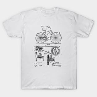 Bicycle VINTAGE PATENT DRAWING T-Shirt
